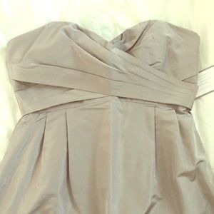 J. CREW Silk Taffeta Gown - Driftwood